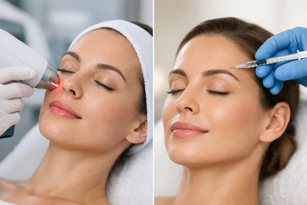 Laser facial o botox: qué opción encaja mejor