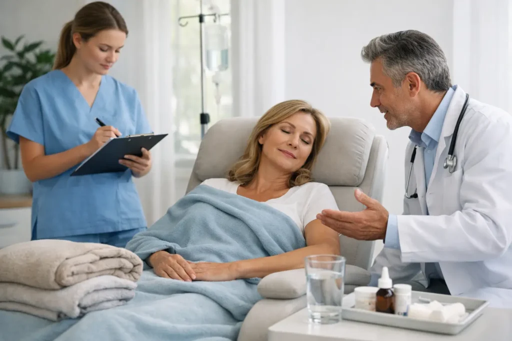 Recuperación natural después de una mastopexia