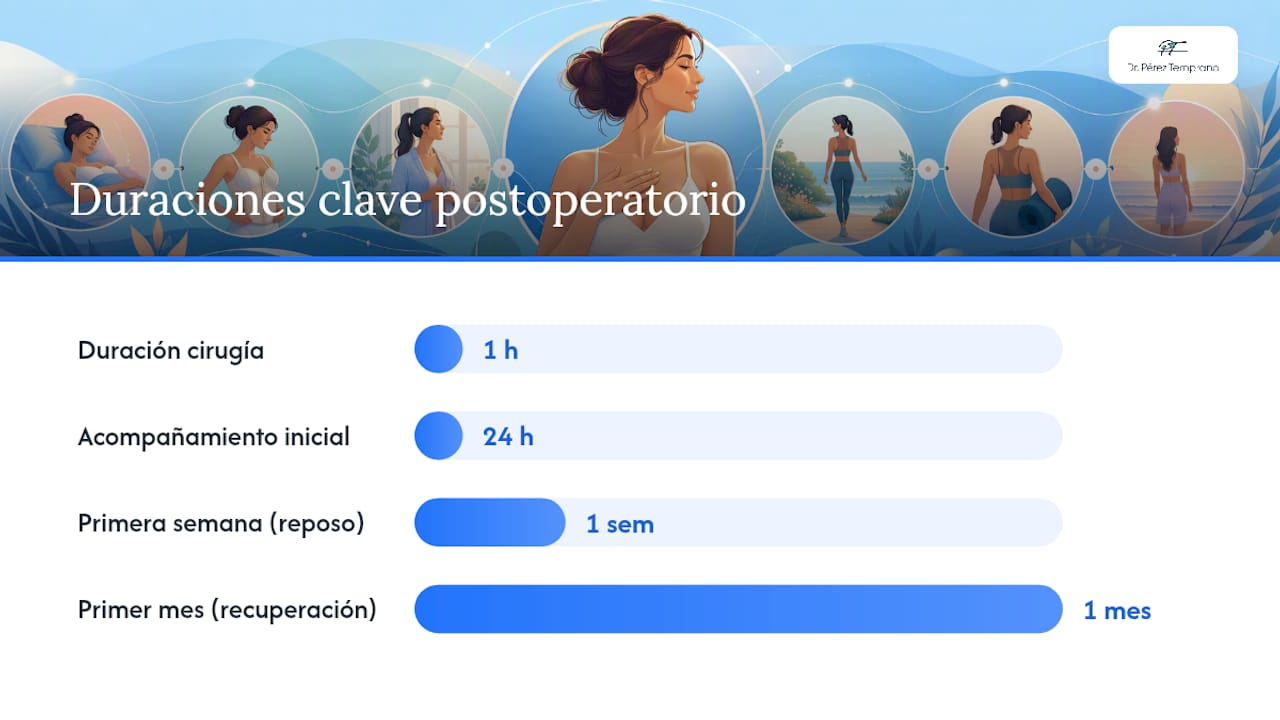 Cómo es el proceso quirúrgico y la recuperación — overview diagram