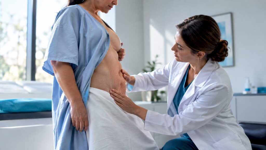 Evaluación abdominal después de una pérdida de peso significativa