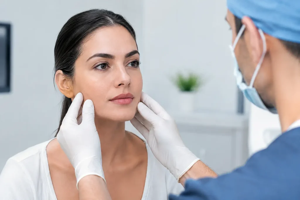 Evaluación facial prequirúrgica antes de operar